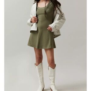 BDG Urban Outfitters Green Annabelle Tee Mini Dress Scoop Neck Sundress Mini